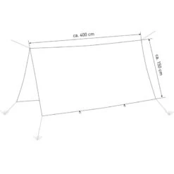 Amazonas Traveller Tarp XXL 400 X 300 Cm -Camping-Ausrüstung Verkäufe 2024 63418 5 amazonas traveller tarp xxl 6